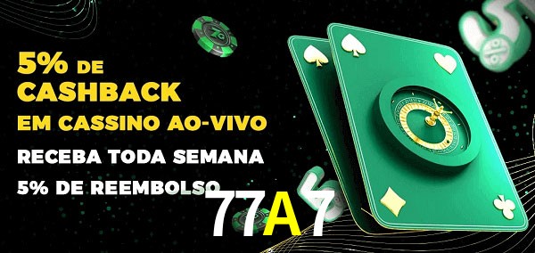 Promoções do cassino ao Vivo 77A7